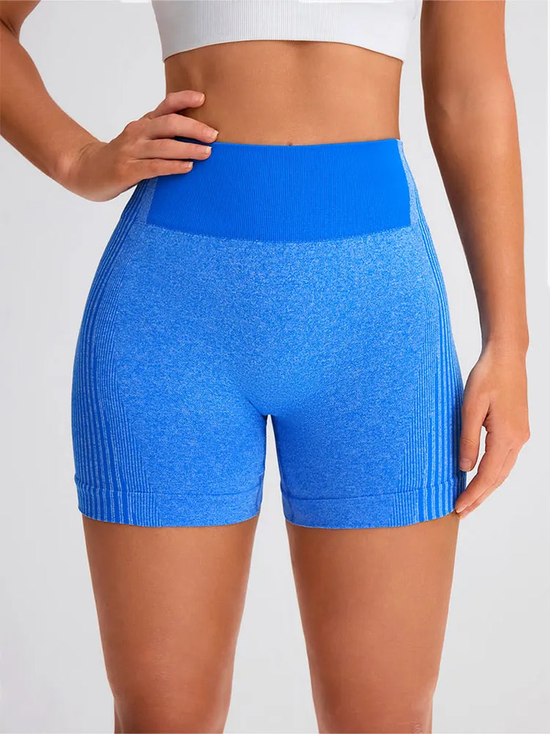 Women'S High Waist Workout Shorts Butt Lifting Tummy Control Yoga Short Pants